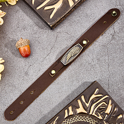 Adjustable Cowhide Leather Cord Bracelets for Women Men&nbsp;BJEW-WH20012-11AB