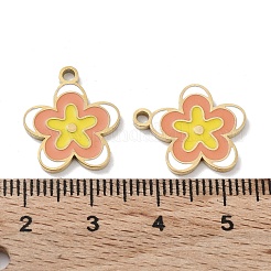Ion Plating(IP) 304 Stainless Steel Enamel Pendants&nbsp;STAS-P339-16G-02