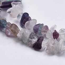 Natural Fluorite Stone Bead Strands&nbsp;X-G-R192-05