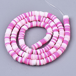 Handmade Polymer Clay Bead Strands&nbsp;CLAY-S094-4mm-A06