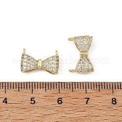 Brass Micro Pave Clear Cubic Zirconia Charms&nbsp;CU-B002-07G