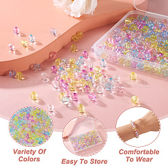 560Pcs 7 Colors Transparent Acrylic Beads&nbsp;MACR-CW0001-10