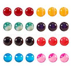 160Pcs 8 Colors Natural Striped Agate/Banded Agate Bead Strands&nbsp;G-CJ0001-47