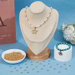 500Pcs Brass Smooth Round Beads&nbsp;KK-PA0001-19G