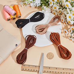 4Pcs 4 Colors Flat Faux Suede Cord&nbsp;OCOR-CL0001-06A