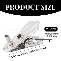 20Pcs Iron Alligator Clamp Clips&nbsp;FIND-TA0008-56