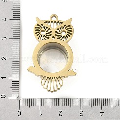 Ion Plating(IP) 304 Stainless Stee Locket Pendants&nbsp;STAS-S132-10G-02