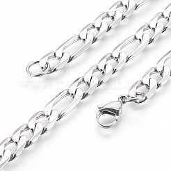 Tarnish Resistant 304 Stainless Steel Figaro Chain Bracelets&nbsp;BJEW-P236-20P