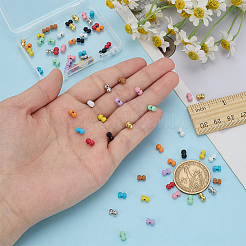 72Pcs 12 Colors 1-hole Alloy Horn Buttons&nbsp;DOLL-FG0001-05