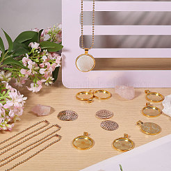 DIY Alloy Pendant Necklaces Making Kits&nbsp;DIY-CA0007-66