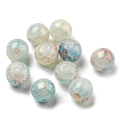 Transparent Crackle Glass Beads&nbsp;GLAA-D012-02C