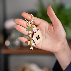Alloy Enamel & Acrylic & Lampwork Keychain&nbsp;KEYC-HY00001