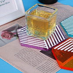 Imitation Cube Coaster Food Grade Silicone Molds&nbsp;SIMO-PW0001-099C
