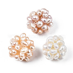 Round Natural Cultured Freshwater Pearl Beads&nbsp;PEAR-N020-04A
