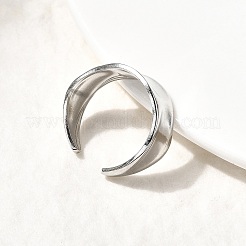 304 Stainless Steel Open Cuff Rings for Women&nbsp;RJEW-H261-05P