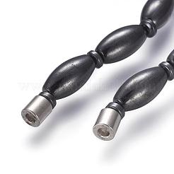 Magnetic Synthetic Hematite Beaded Necklaces&nbsp;NJEW-P190-13O