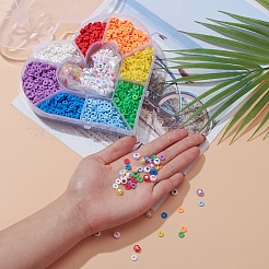 8 Colors Handmade Polymer Clay Beads&nbsp;CLAY-YW0001-36