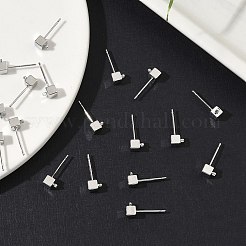SHEGRACE Brass Cube Stud Earring Findings&nbsp;XGR0106P-121P