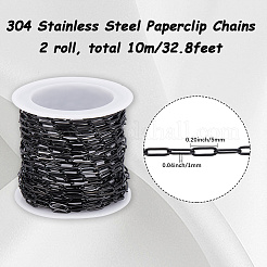 10M 304 Stainless Steel Paperclip Chains&nbsp;CHS-SC0001-11