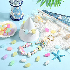 60Pcs Opaque Acrylic Beads&nbsp;FIND-SC0012-60