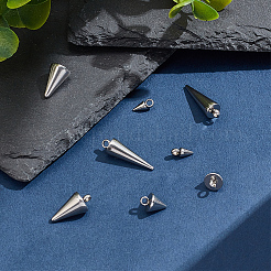 8Pcs 4 Styles 304 Stainless Steel Pendants&nbsp;STAS-LP0001-34