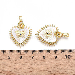 Brass Micro Pave Cubic Zirconia Pendants&nbsp;KK-N257-01A-G