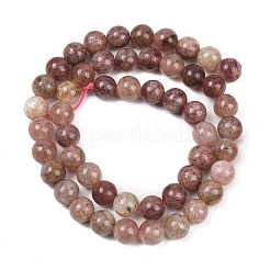 Natural Strawberry Quartz Beads Strands&nbsp;G-H350-A01-8mm
