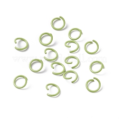 Spray Painted Iron Open Jump Rings&nbsp;IFIN-D088-01C