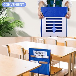 Oxford Cloth Chair Back Storage Buddy Pocket Chart&nbsp;AJEW-WH0314-191D