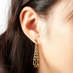 Chain Shape Dangle Stud Earring for Girl Women&nbsp;EJEW-JE04617