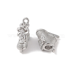 Brass Micro Pave Cubic Zirconia Pendants&nbsp;KK-Q816-26P