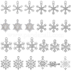 32Pcs 8 Styles Alloy Rhinestone Pendants&nbsp;ALRI-SC0001-59