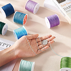 8 Rolls 8 Styles Nylon Braided Cord&nbsp;NWIR-YS0001-03