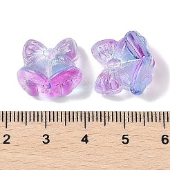 Transparent Spray Paint Glass Beads&nbsp;GLAA-Z011-06B