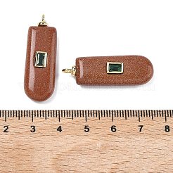 Synthetic Goldstone Pendants&nbsp;KK-C251-01H-02