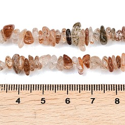 Natural Black Gold Rutilated Quartz Beads Strands&nbsp;G-G905-20A