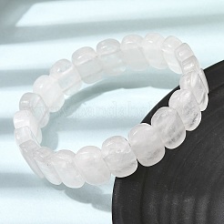 Natural Quartz Crystal Beaded Stretch Bracelets for Women Men&nbsp;BJEW-D461-02H