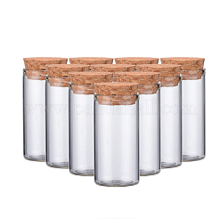 Empty Small Glass Cork Bottles&nbsp;AJEW-WH0035-03-3x6cm