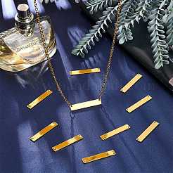 DIY Stamping Blank Tag Pendant Necklaces Making Kits&nbsp;DIY-SC0013-40G