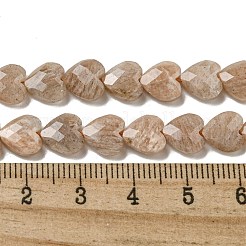 Natural Peach Moonstone Beads Strands&nbsp;G-P544-E05-01