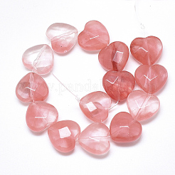 Cherry Quartz Glass Beads Strands&nbsp;G-S357-E02-14