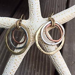 Ring Alloy Dangle Earrings&nbsp;FS-WGA4806-01