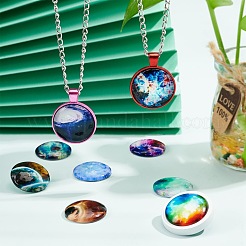 Glass Cabochons&nbsp;GGLA-R040-25mm-02