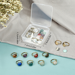 DIY Half Round Adjustable Ring Making Kit&nbsp;DIY-SC0019-85