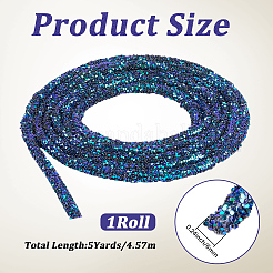 AB Plastic Glitter Sequin Rope for DIY Wedding Dresses Costume Clothing Shoes Jewelry Accessory&nbsp;OCOR-WH20007-02A-03