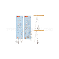 Acrylic Beaded Knitting Row Counter Chains&nbsp;HJEW-NB00146