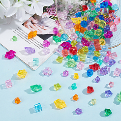 160Pcs 4 Style Transparent Acrylic Beads&nbsp;OACR-PH0004-21