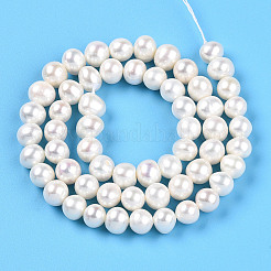 Natural Cultured Freshwater Pearl Beads Strands&nbsp;PEAR-N016-07B