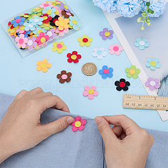 96Pcs 16 Colors Polyester Ornament Accessories&nbsp;DIY-FG0008-38