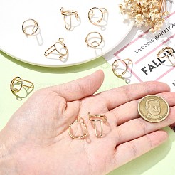 10Pcs Adjustable Brass Rings&nbsp;RJEW-CJ0001-01G